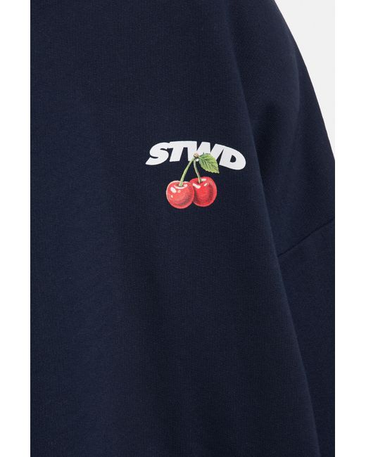Pull&Bear Blue Stwd Cherry Hoodie