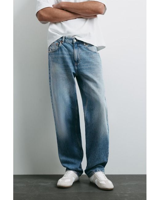 Pull&Bear Straight Fit Jeans in het Blue voor heren