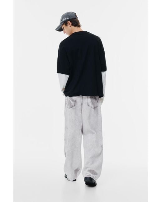 Pull&Bear Super Baggy Jeans in Blue für Herren