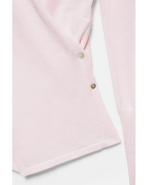 Pull Cache-Cœur À Boutons Pull&Bear en coloris Pink