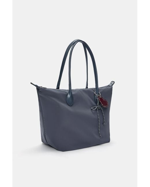 Pull&Bear Blue Shopper Nylon Mit Schmuckdetail