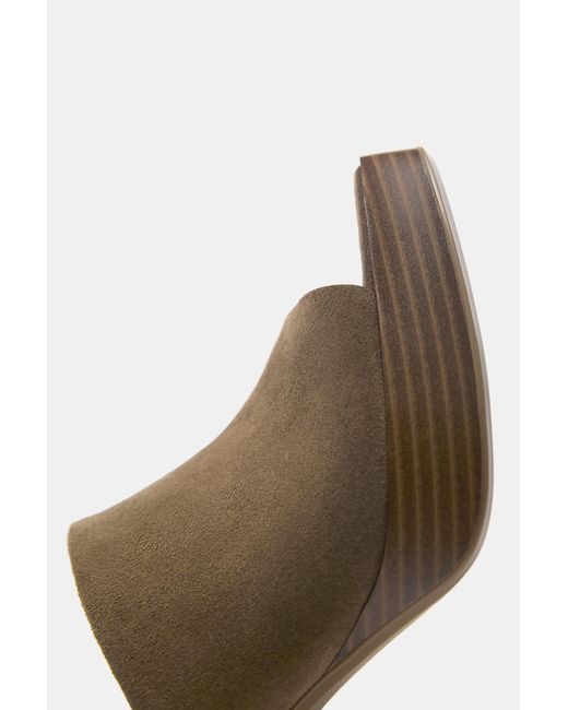 Pull&Bear Brown Clogs Mit Absatz