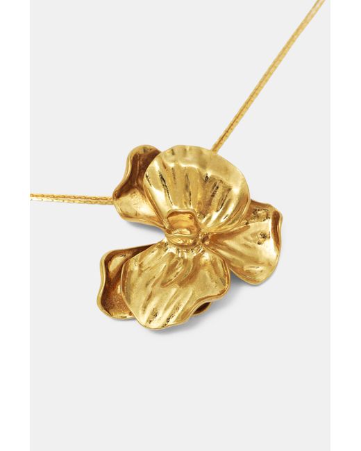 Collana Lariat Floreale di Pull&Bear in White