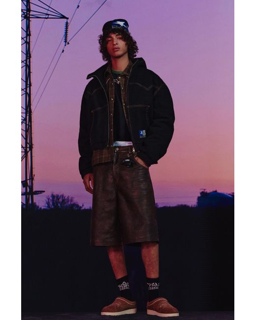 Pull&Bear Pink Stwd By Pleasures Hooded Jacket for men