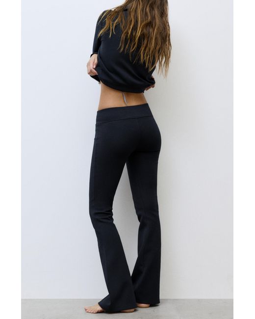 Pull&Bear Blue Flared Trousers