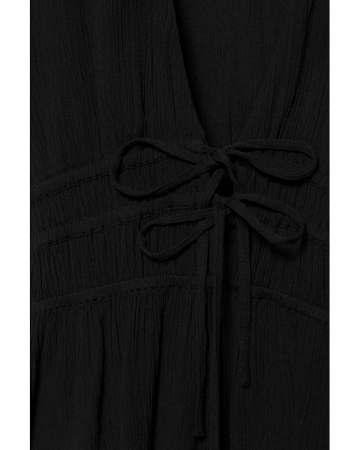 Top À Smocks Noué Pull&Bear en coloris Black