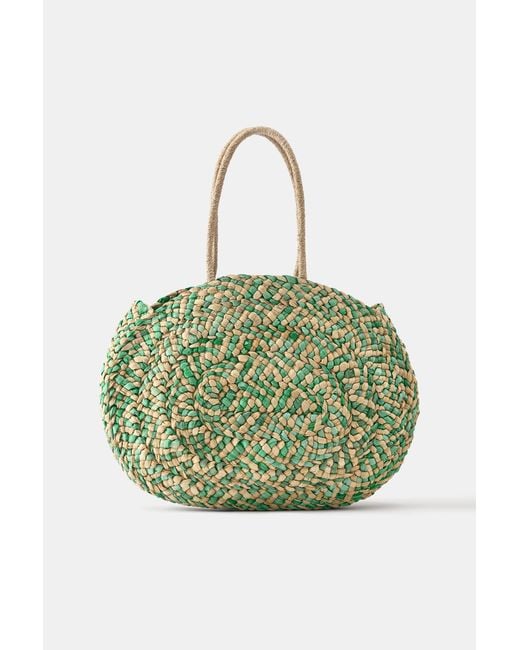 Pull&Bear Green Tote Bag