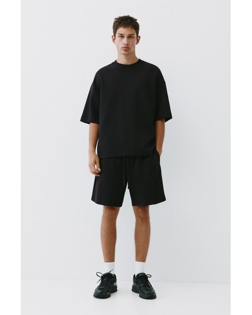 Bermuda Jogger di Pull&Bear in Black da Uomo