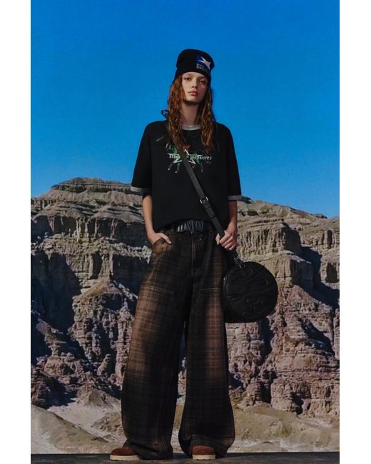 Pull&Bear Black Stwd By Pleasures Horse T-Shirt