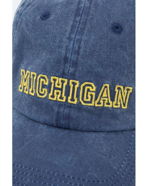 Pull&Bear Blue Michigan Graphic Cap