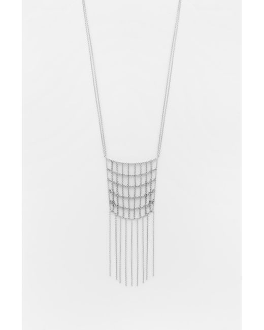Pull&Bear White Waterfall Necklace