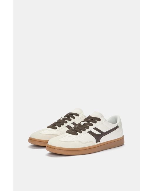 Pull&Bear White Retro Trainers