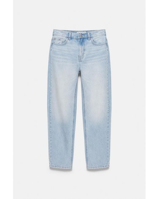 Pull&Bear Blue High-Waist Mom Jeans