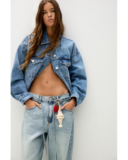 Pull&Bear Blue Beaded Strawberry Charm