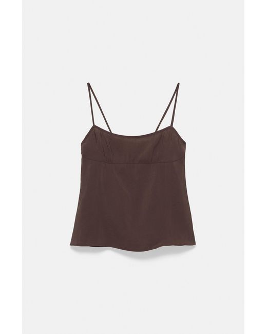 Pull&Bear Black Flowing Strappy Top