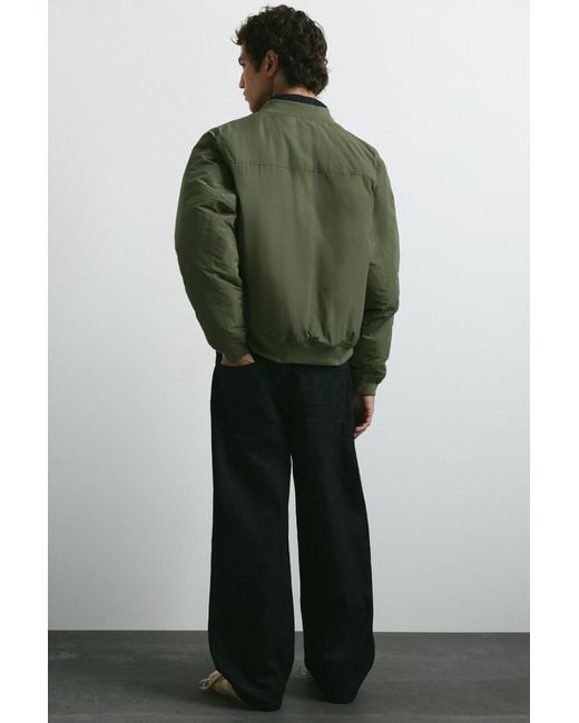 Bomber Imbottito di Pull&Bear in Green da Uomo