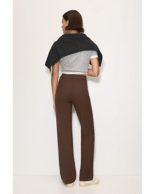 Pantaloni Eleganti Con Cucitura A Nervatura di Pull&Bear in Brown