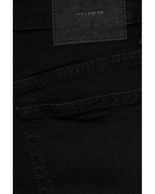 Pull&Bear Black Skinny Flare Jeans