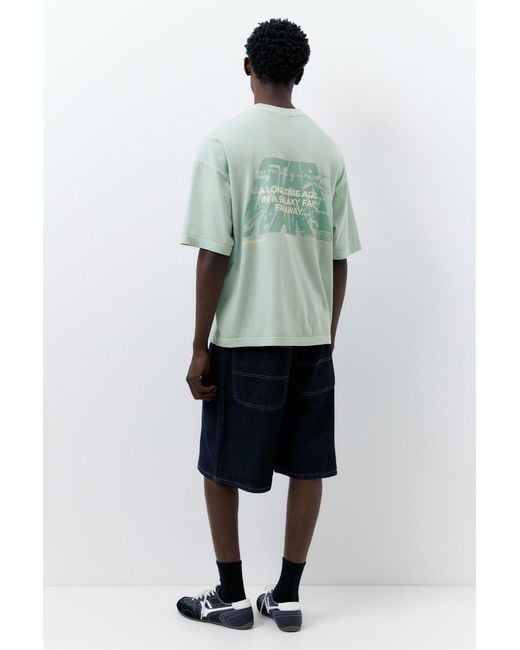 Pull&Bear Star Wars T-Shirt in het Green voor heren