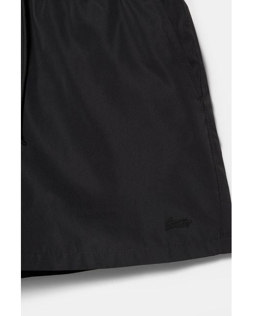 Pull&Bear Black Basic Swimming Trunks for men