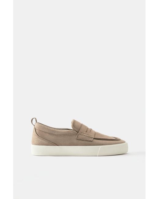 Pull&Bear Natural Casual Strap Trainers for men