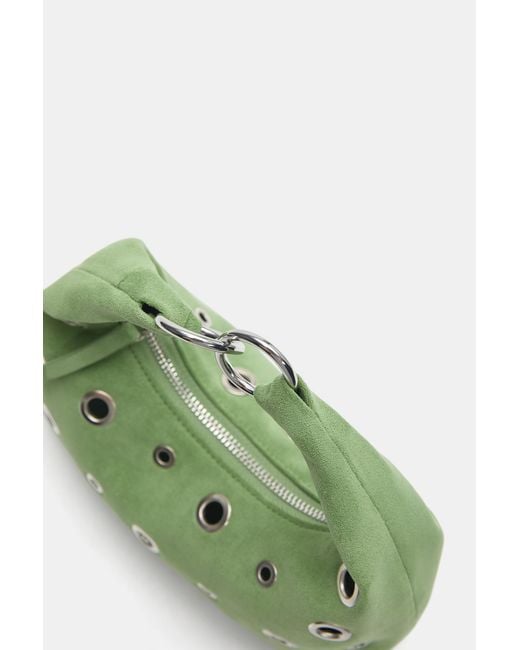 Pull&Bear Green Studded Handbag