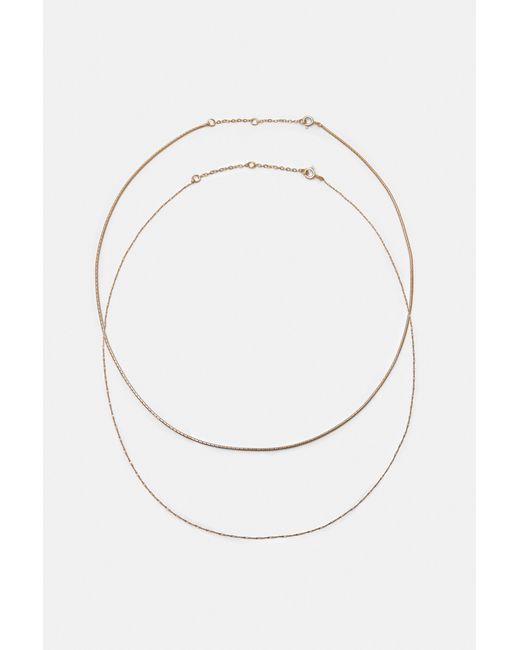 Pull&Bear White Pack Of 2 Basic Chains