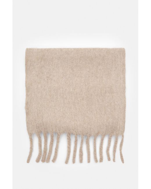 Pull&Bear Natural Maxi Mohair-Effect Scarf