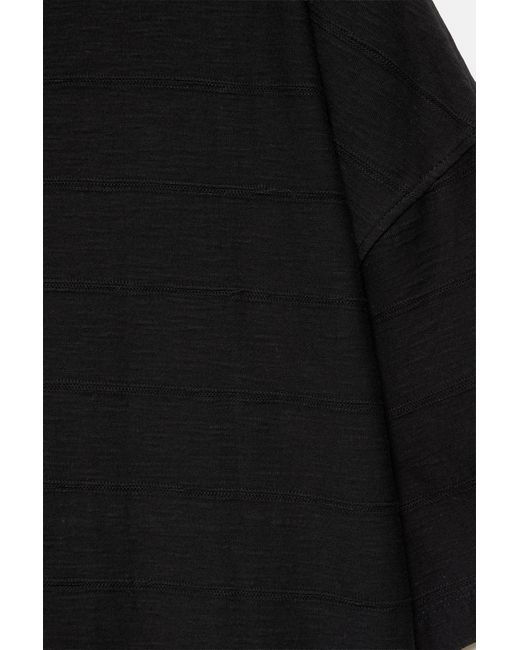 Pull&Bear Boxy T-Shirt Met Structuur in het Black voor heren