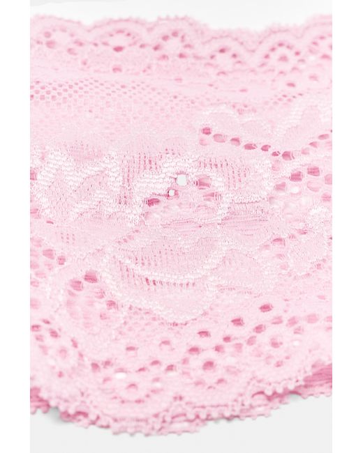 Pull&Bear Pink Stretch Lace Headband