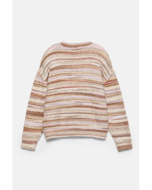 Pull À Rayures Pull&Bear en coloris Brown