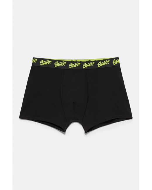 Pull&Bear Black Pack Of 3 Boxers for men