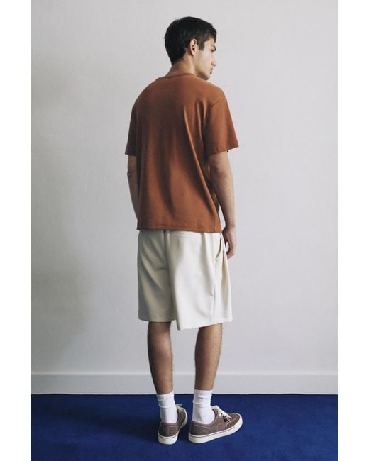 Pull&Bear Brown Slim-Fit Henley T-Shirt for men