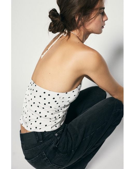 Pull&Bear Multicolor Satin Halter Top