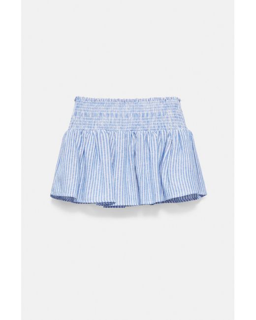 Minijupe Rayée Lin Pull&Bear en coloris Blue