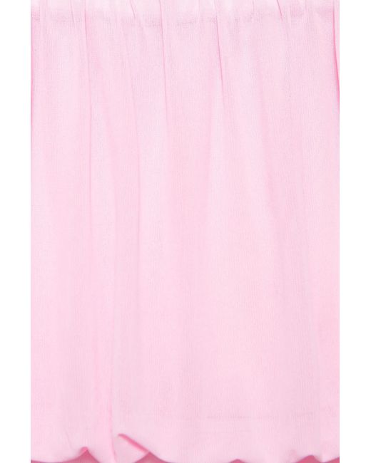 Pull&Bear Strapless Top Met Tailleband in het Pink