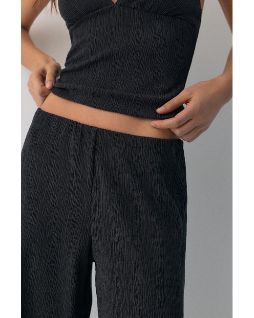 Pull&Bear Rechte Mousseline Broek in het Multicolor