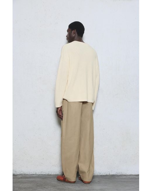 Pull&Bear Geborduurde Trui in het Natural voor heren