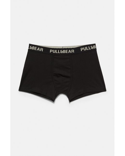 Pack 3 Boxer di Pull&Bear in White da Uomo
