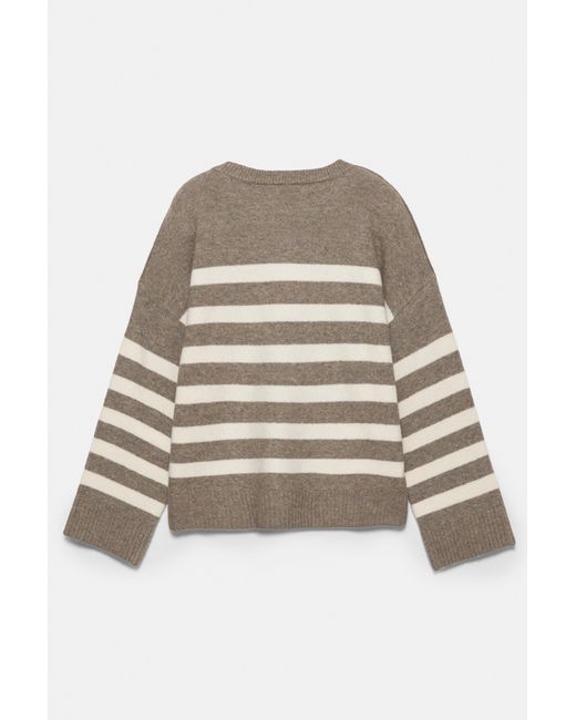 Pull À Rayures Pull&Bear en coloris Gray