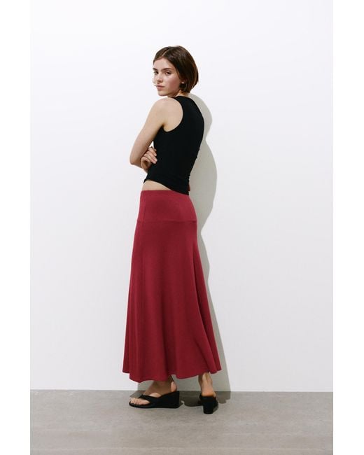 Pull&Bear Flared Midi Skirt