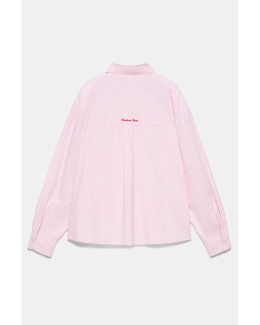 Chemise Rayée Piment Pull&Bear en coloris Pink