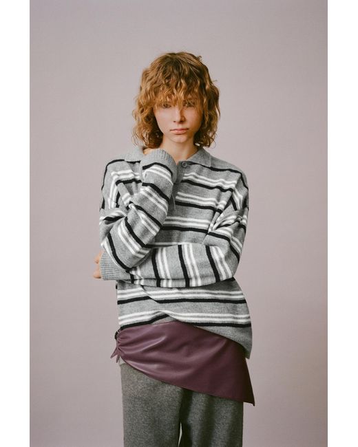 Pull&Bear Purple Leather Effect Bandana