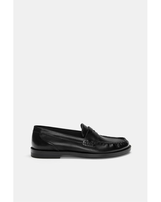 Pull&Bear Black Gathered Loafers