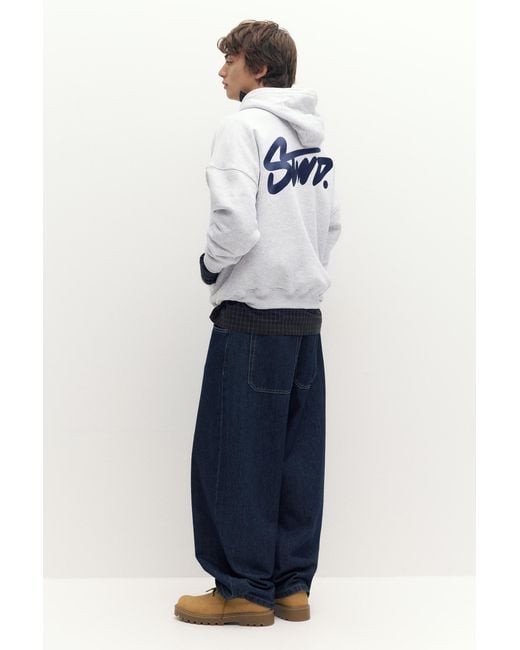 Pull&Bear Stwd Hoodie in het White voor heren