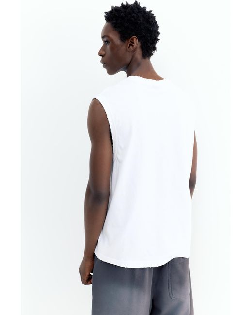 Pull&Bear Tanktop in het White voor heren