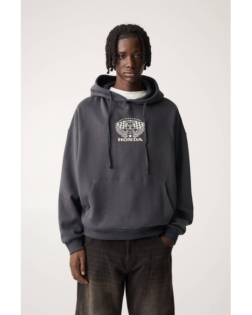 Pull&Bear Black Honda Hoodie for men