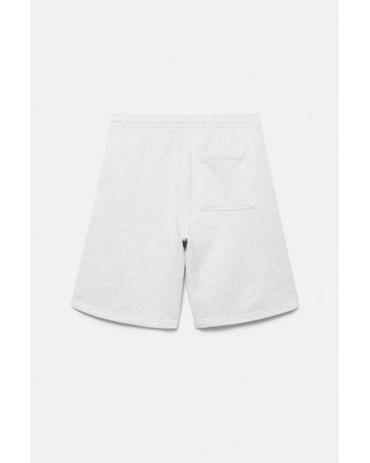 Pull&Bear Skater Joggingbermuda Met Wijde Pijpen in het Blue voor heren