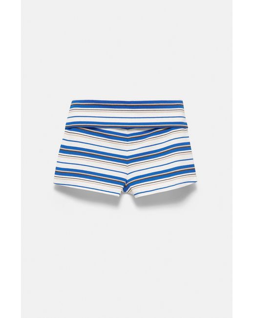 Short Con Vita Risvoltata di Pull&Bear in Blue