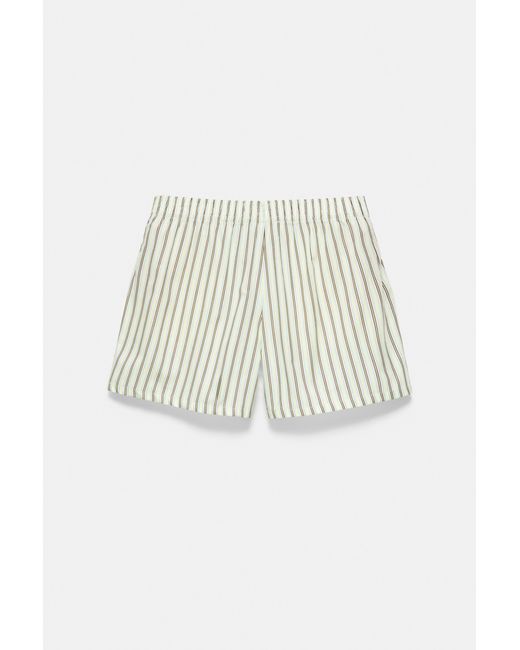 Pull&Bear Multicolor Gestreifte Bermudashorts